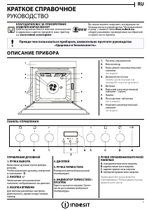 Руководство Indesit IVV 35Y4 H IXJ духовой шкаф