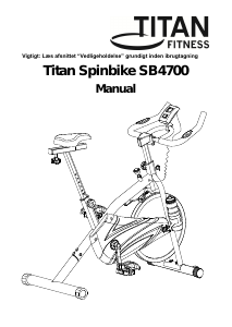 Brugsanvisning Titan Fitness Spinbike SB4700 Motionscykel