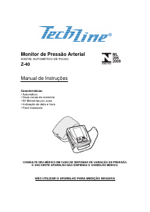 Manual TechLine Z-40 Medidor de pressão