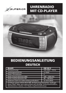 Bedienungsanleitung Superior KW 202 X Uhrenradio