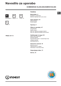 Instrukcja Indesit PBAA 34 V X Lodówka