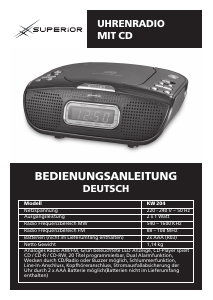 Bedienungsanleitung Superior KW 204 Uhrenradio