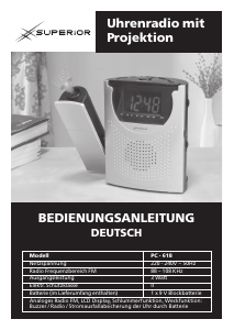 Bedienungsanleitung Superior PC-618 Uhrenradio