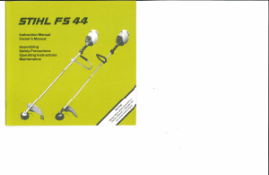 Manual Stihl FS 44 Grass Trimmer