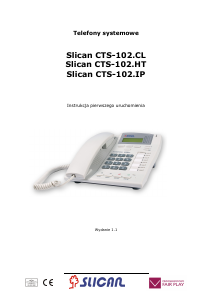 Instrukcja Slican CTS-102.CL Telefon