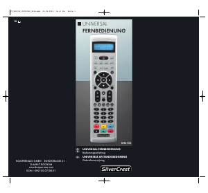 Bedienungsanleitung SilverCrest KH 2150 Fernbedienung