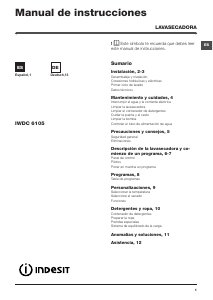 Manual de uso Indesit IWDC 6105 (EU) Lavasecadora