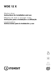 Manual Indesit WDE 12 X Máquina de lavar e secar roupa