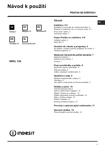 Bruksanvisning Indesit WIDL 126 (EX) Kombimaskin vask-tørk