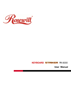 Handleiding Rosewill RK-6000 Toetsenbord