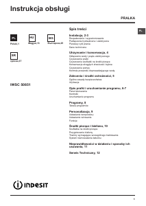 Instrukcja Indesit IWSC 50851 C ECO EU Pralka