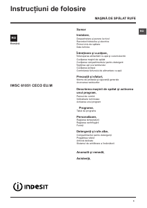 Manual Indesit IWSC 61051 CECO EU.M Mașină de spălat