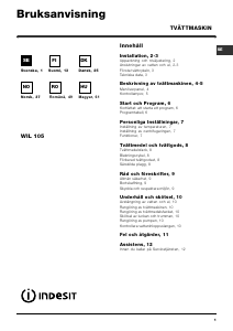 Bruksanvisning Indesit WIL 105 (EX) (BG) Tvättmaskin