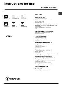 Manual de uso Indesit WITL 86 (EU) Lavadora