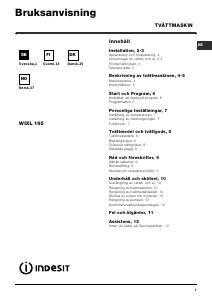 Bruksanvisning Indesit WIXL 165 (EX) Tvättmaskin
