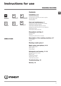 Bedienungsanleitung Indesit XWE 81484X WSSS EU Waschmaschine