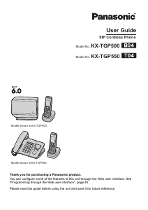 Handleiding Panasonic KX-TGP500 Draadloze telefoon