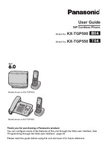 Manual Panasonic KX-TGP550 Wireless Phone