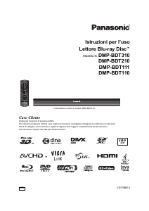 Manuale Panasonic DMP-BDT110 Lettore blu-ray
