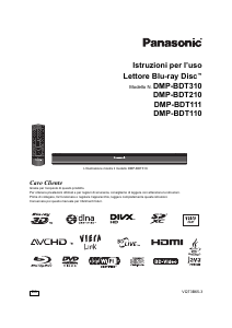 Manuale Panasonic DMP-BDT111 Lettore blu-ray