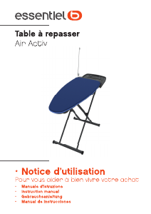 Mode d’emploi Essentiel B Air Activ Table à repasser