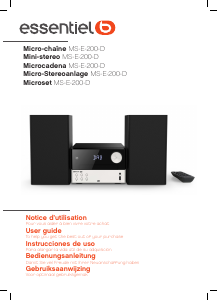 Manual Essentiel B MS-E-200-D Stereo-set