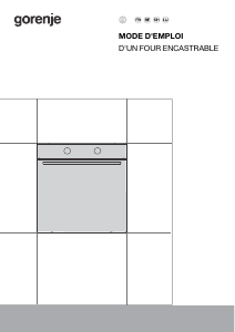 Bruksanvisning Gorenje BPS6737E14BG Ovn