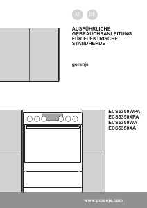 Bedienungsanleitung Gorenje ECS5350WPA Herd