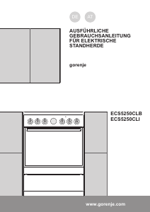 Bedienungsanleitung Gorenje ECS5250CL Herd