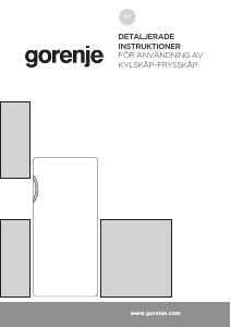Bruksanvisning Gorenje RB4121ANW Kylskåp