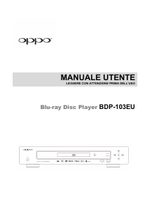 Manuale Oppo BDP-103EU Lettore blu-ray