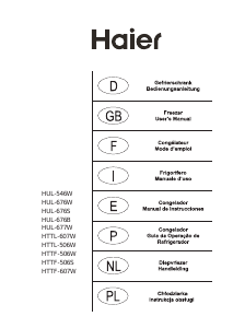 Mode d’emploi Haier HTTF-607W Congélateur