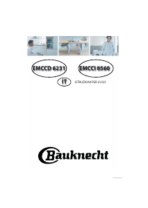 Manuale Bauknecht EMCCI 8560 IN Microonde