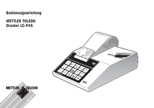 Bedienungsanleitung Mettler Toledo LC-P45 Etikettendrucker