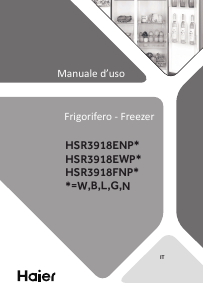 Manuál Haier HSR3918EWPG Lednice s mrazákem