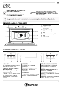 Manuale Bauknecht EMDK7 CT638 PT Microonde