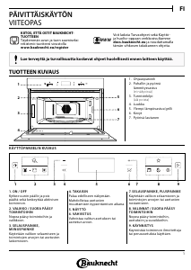 Käyttöohje Bauknecht EMDK7 CT638 PT Mikroaaltouuni