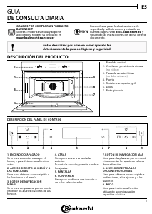 Manual de uso Bauknecht EMDK7 CT638 PT Microondas