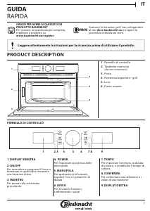 Manuale Bauknecht EMDR4 5638 PT Microonde