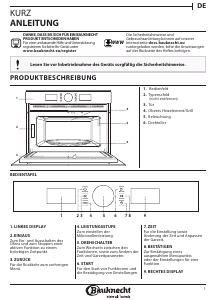 Bedienungsanleitung Bauknecht EMDR4 5638 PT Mikrowelle