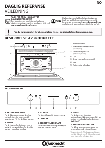 Bruksanvisning Bauknecht EMDR6 6638 PT Mikrobølgeovn