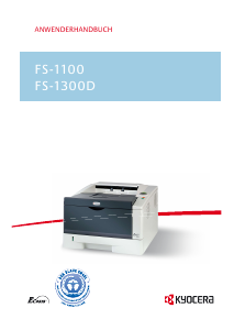 Bedienungsanleitung Kyocera FS-1100 Drucker