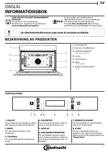 Bruksanvisning Bauknecht EMEK9 9545 PT Mikrovågsugn
