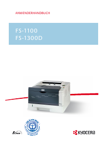 Bedienungsanleitung Kyocera FS-1300D Drucker