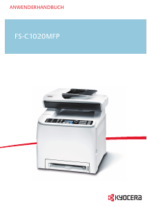 Bedienungsanleitung Kyocera FS-C1020MFP Multifunktionsdrucker