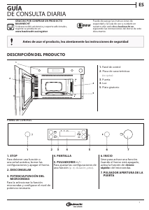 Manual de uso Bauknecht EMNK3 2138 IN Microondas