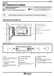 Manual Bauknecht EMNK5 2438 PT Micro-onda