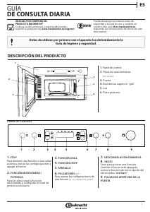 Manual de uso Bauknecht EMNK5 2438 PT Microondas