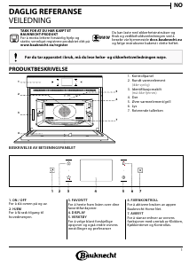 Bruksanvisning Bauknecht EMPK11 F645 Mikrobølgeovn