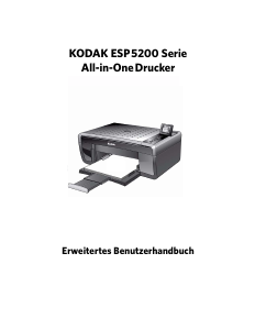 Bedienungsanleitung Kodak ESP5200 Multifunktionsdrucker
